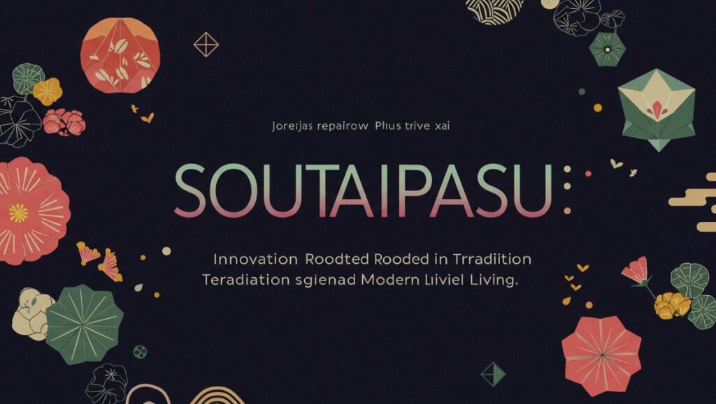 Soutaipasu: Innovation Rooted in Tradition and Modern Living