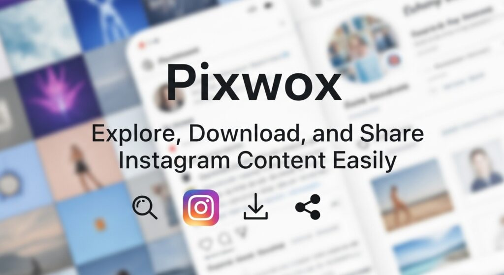 Pixwox: Explore, Download, and Share Instagram Content Easily